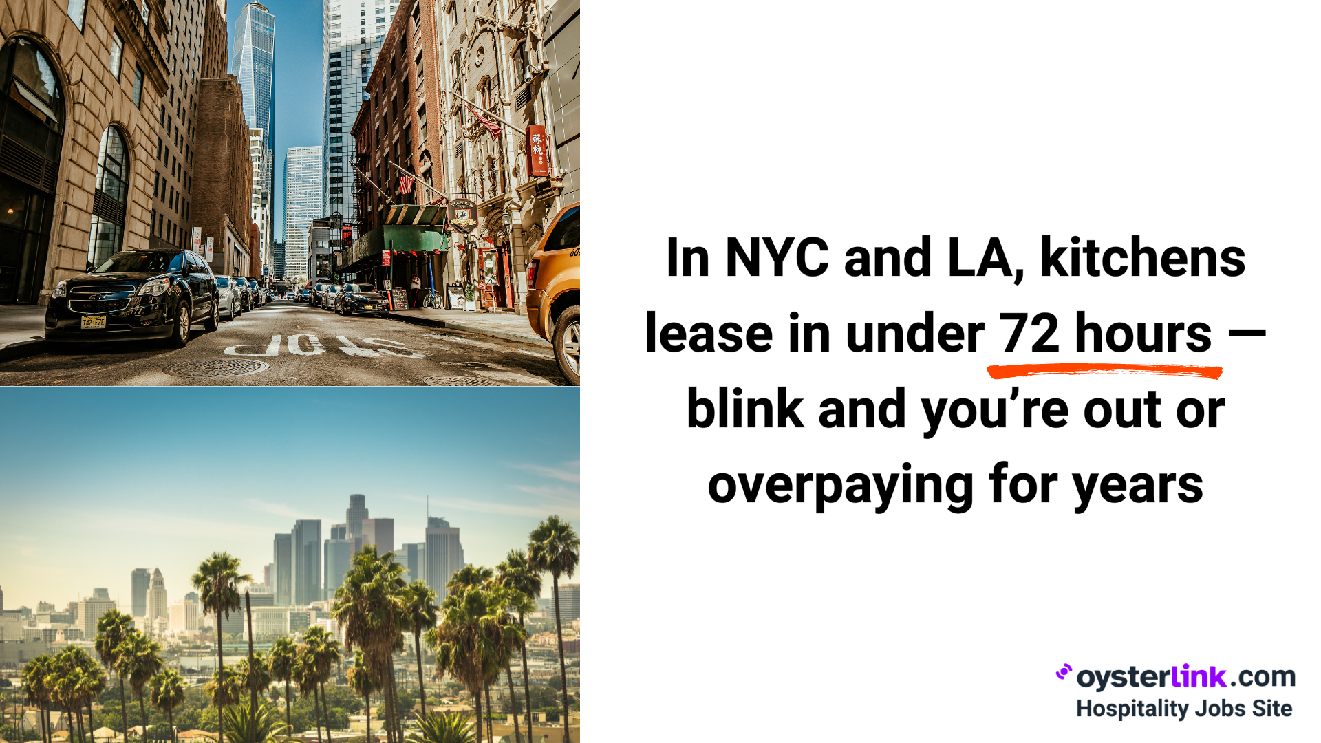 in nyc and la, kitchens lease in under 72 hours
